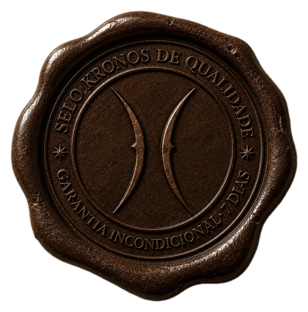 Selo Kronos de Qualidade — Garantia incondicional de 7 dias